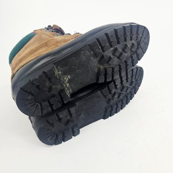 Northwest Territory ThermoLite Leather Suede Duck Boot Black Tan Rubber Womens 5 - Picture 7 of 11